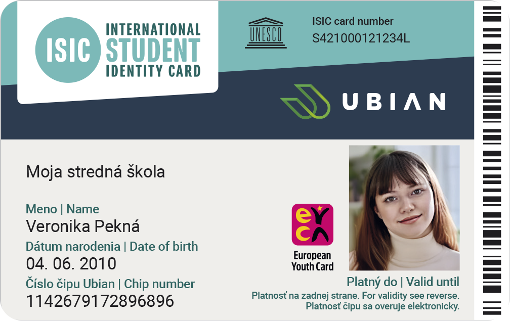 Cestuj jednoduchšie s Ubian ISIC kartou alebo preukazom žiaka a študenta